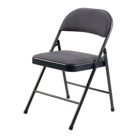 National Public Seating NPS Commercialine Fabric Padded Folding Chair - Star Trail Blue - 900 Series - Pack of 4 974